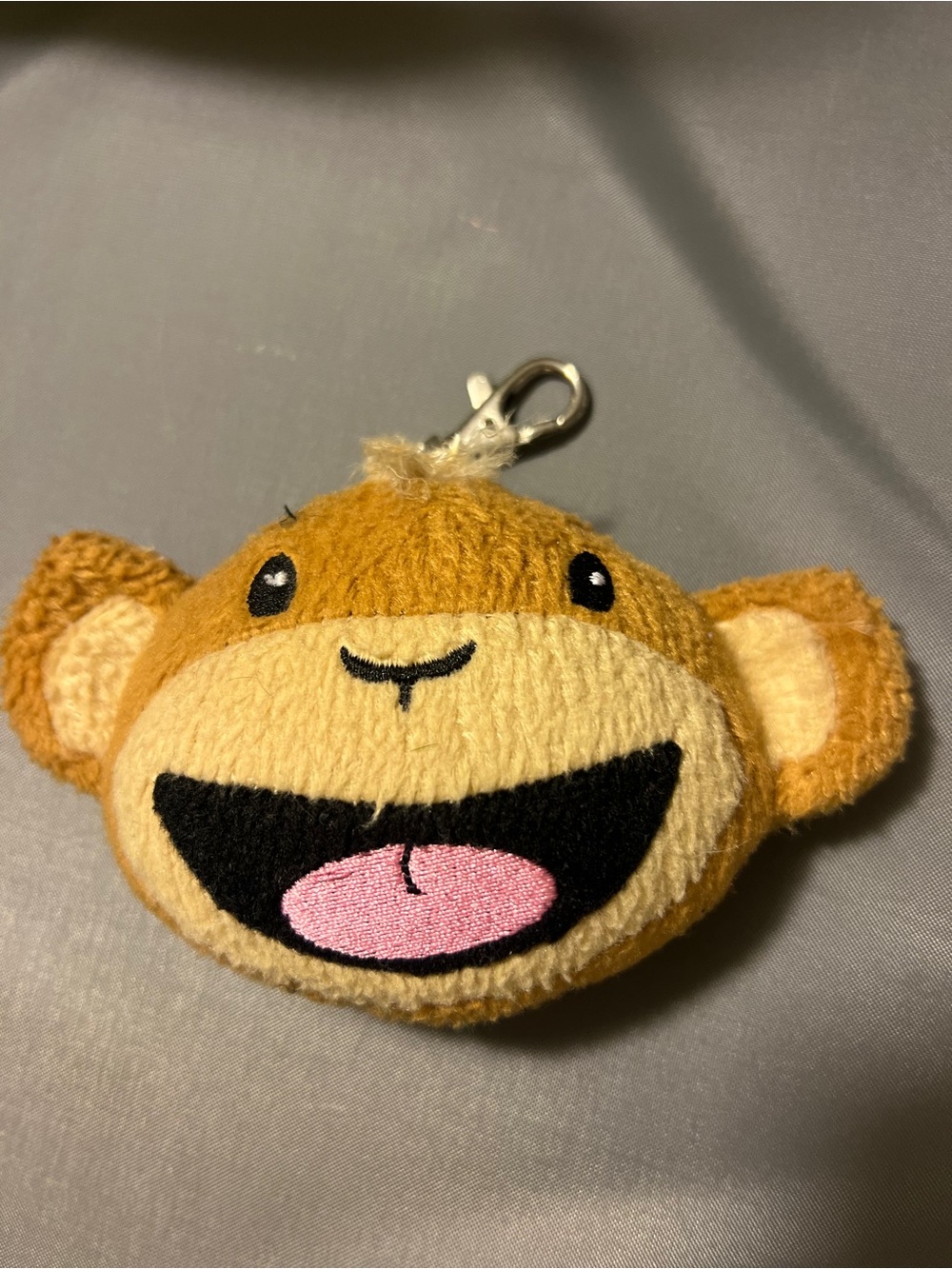 Plush Monkey Keychain Y2K